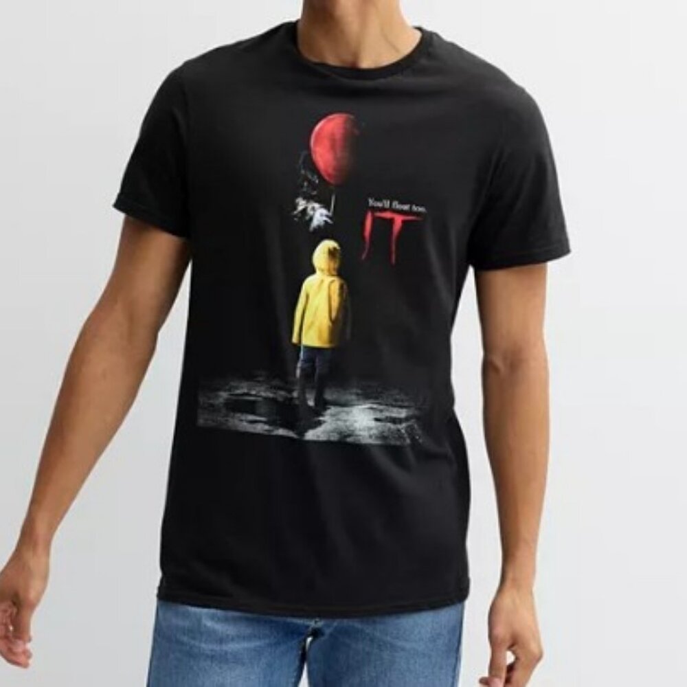 IT "You'll Float Too" graphic t-shirt black unisex size M